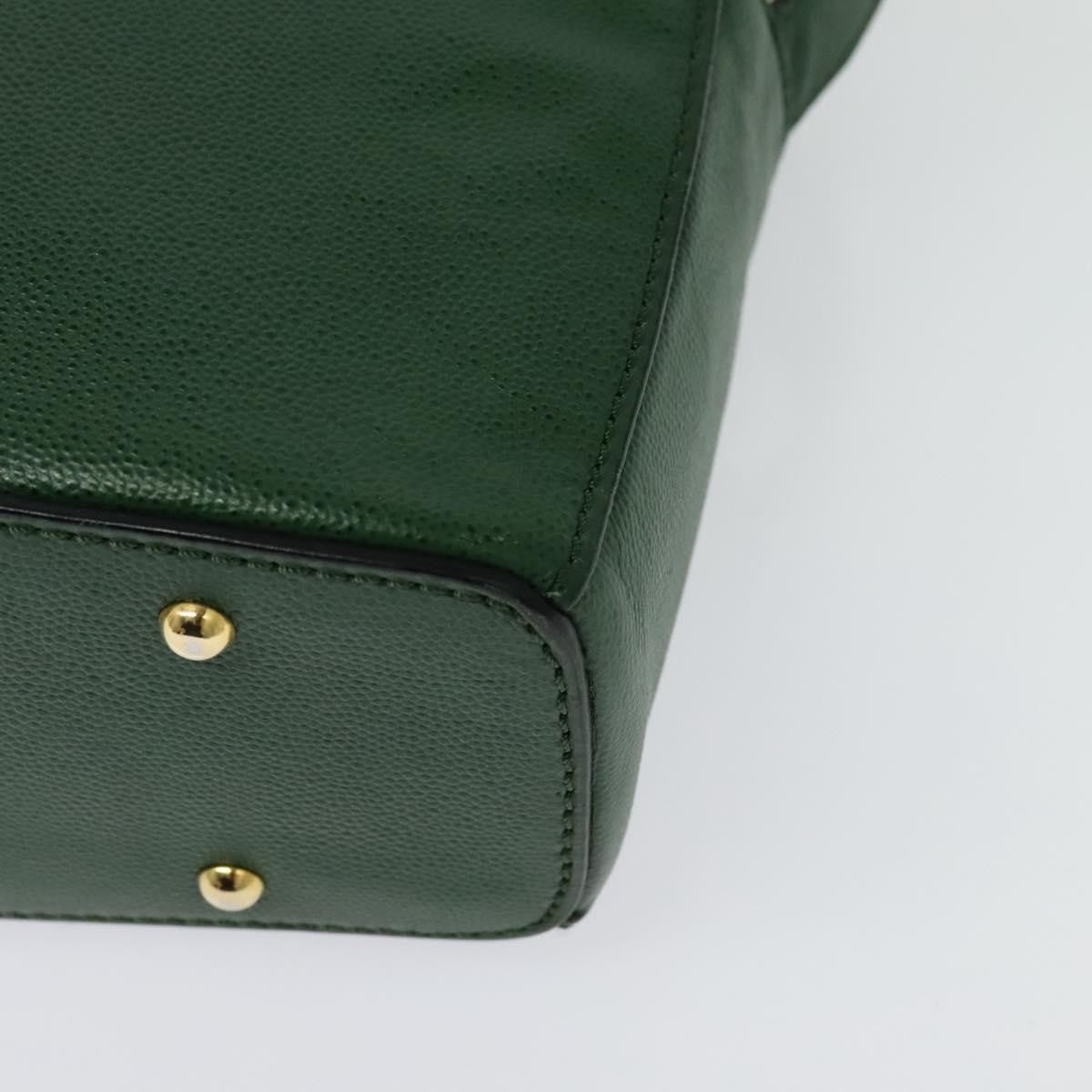 Celine Shoulder Bag Leather, GREEN, LEATHER, Shoulder bag