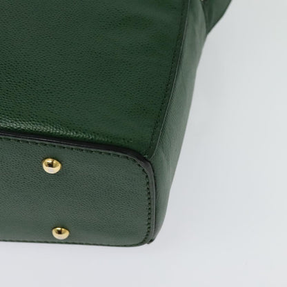 Celine Shoulder Bag Leather, GREEN, LEATHER, Shoulder bag