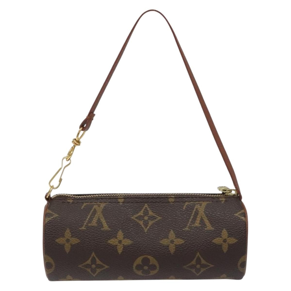Louis Vuitton Papillon Pochette Monogram Canvas, BROWN, CANVAS, Handbag