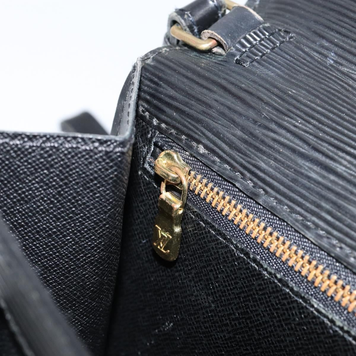 Louis Vuitton Dragonne Pochette Epi Leather, BLACK, LEATHER, Clutche & pouche