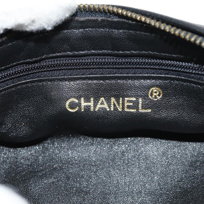 Chanel Vintage Clutch Leather, BLACK, LEATHER, Clutche & pouche