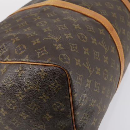 Louis Vuitton Keepall Bag Monogram Canvas, BROWN, CANVAS, Travel bag