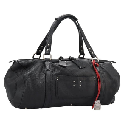 Chloe Paddington Lock Satchel Leather, BLACK, LEATHER, Handbag