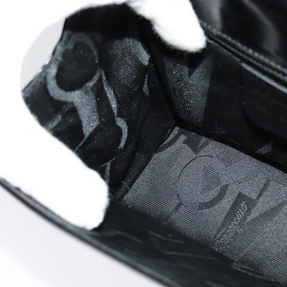 Salvatore Ferragamo Gancini Shoulder Bag Patent Leather, BLACK, PATENT_LEATHER, Shoulder bag