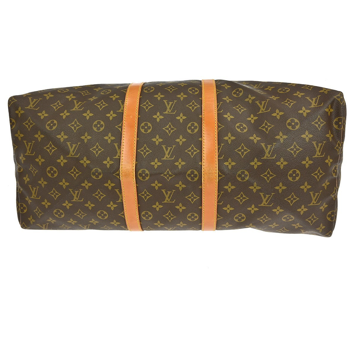 Louis Vuitton Keepall Bag Monogram Canvas, BROWN, CANVAS, Travel bag