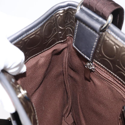 Salvatore Ferragamo Gancini Shoulder Bag Patent Leather, GOLD, PATENT_LEATHER, Shoulder bag