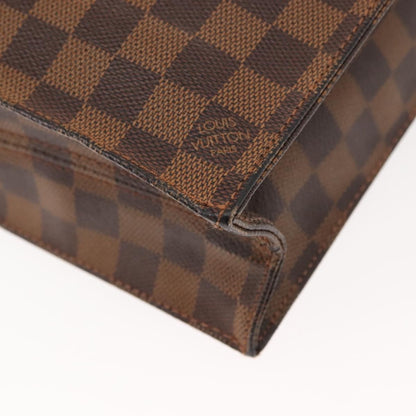 Louis Vuitton Sac Plat Bag Damier, BROWN, CANVAS, Handbag