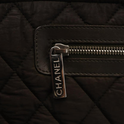 Chanel Coco Cocoon Zipped Tote Quilted Nylon, BROWN, NYLON, Tote bag