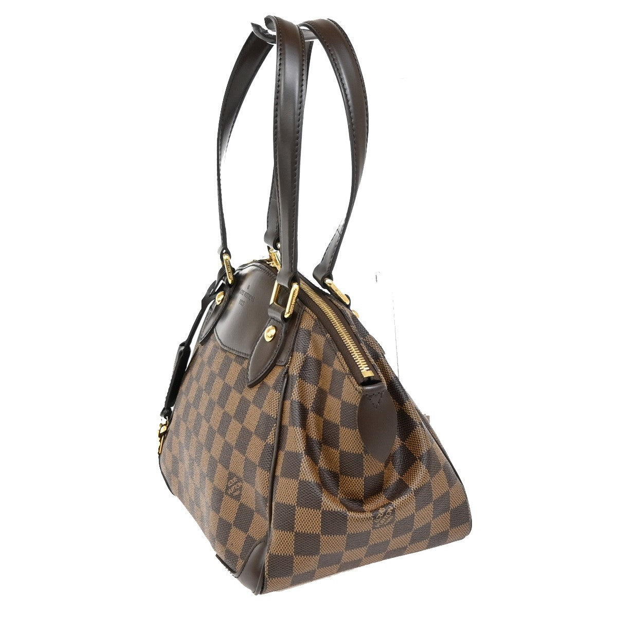 Louis Vuitton Verona Handbag Damier, BROWN, CANVAS, Shoulder bag