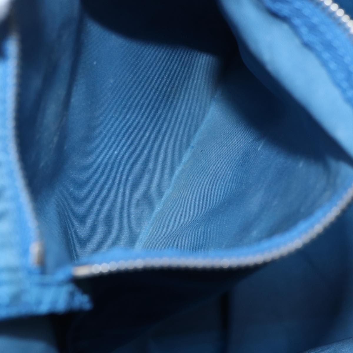 Prada Robot Open Tote Tessuto, BLUE, NYLON, Tote bag