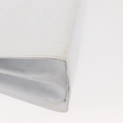 Salvatore Ferragamo Gancini Convertible Top Handle Bag Leather, WHITE, LEATHER, Handbag