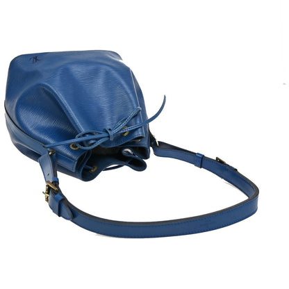 Louis Vuitton Petit Noe Handbag Epi Leather, BLUE, LEATHER, Handbag