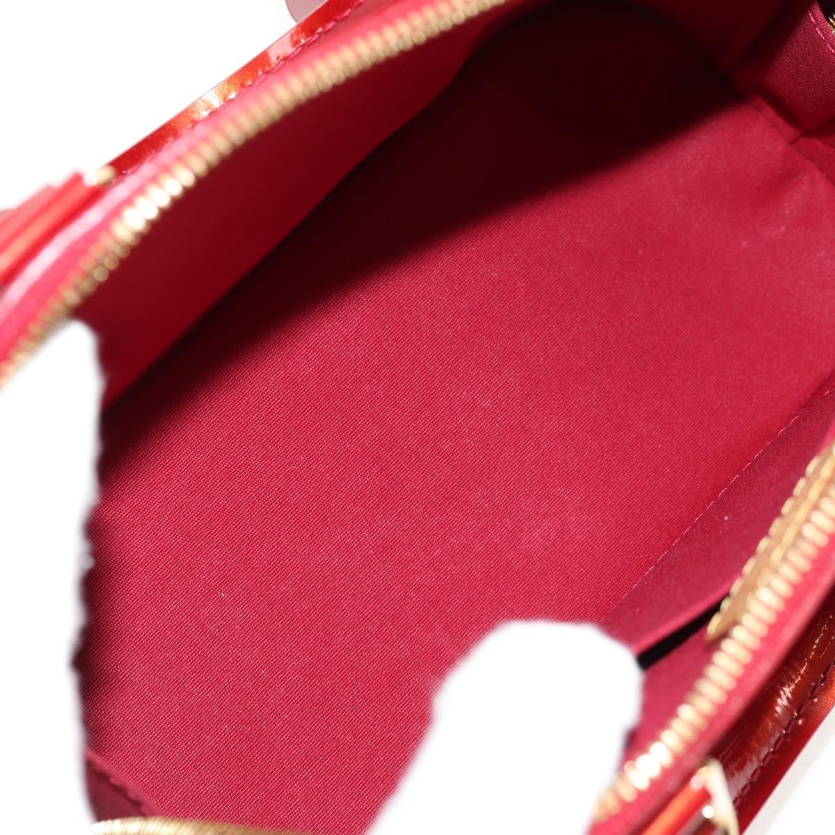 Louis Vuitton Alma Handbag Monogram Vernis, RED, PATENT_LEATHER, Handbag