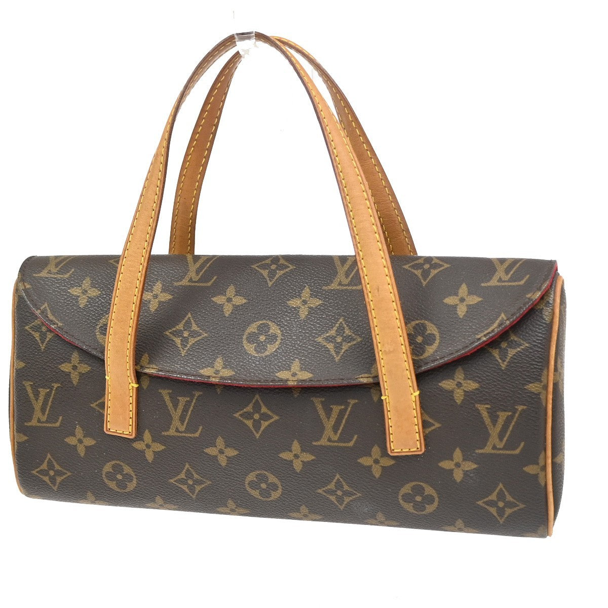 Louis Vuitton Sonatine Handbag Monogram Canvas, Brown, Canvas, Handbag