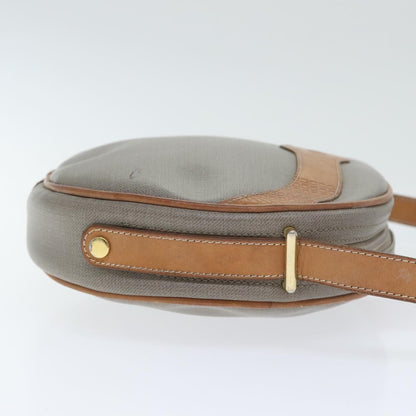 Christian Dior CD Shoulder bag Canvas and Leather, GRAY, CANVAS, Shoulder bag