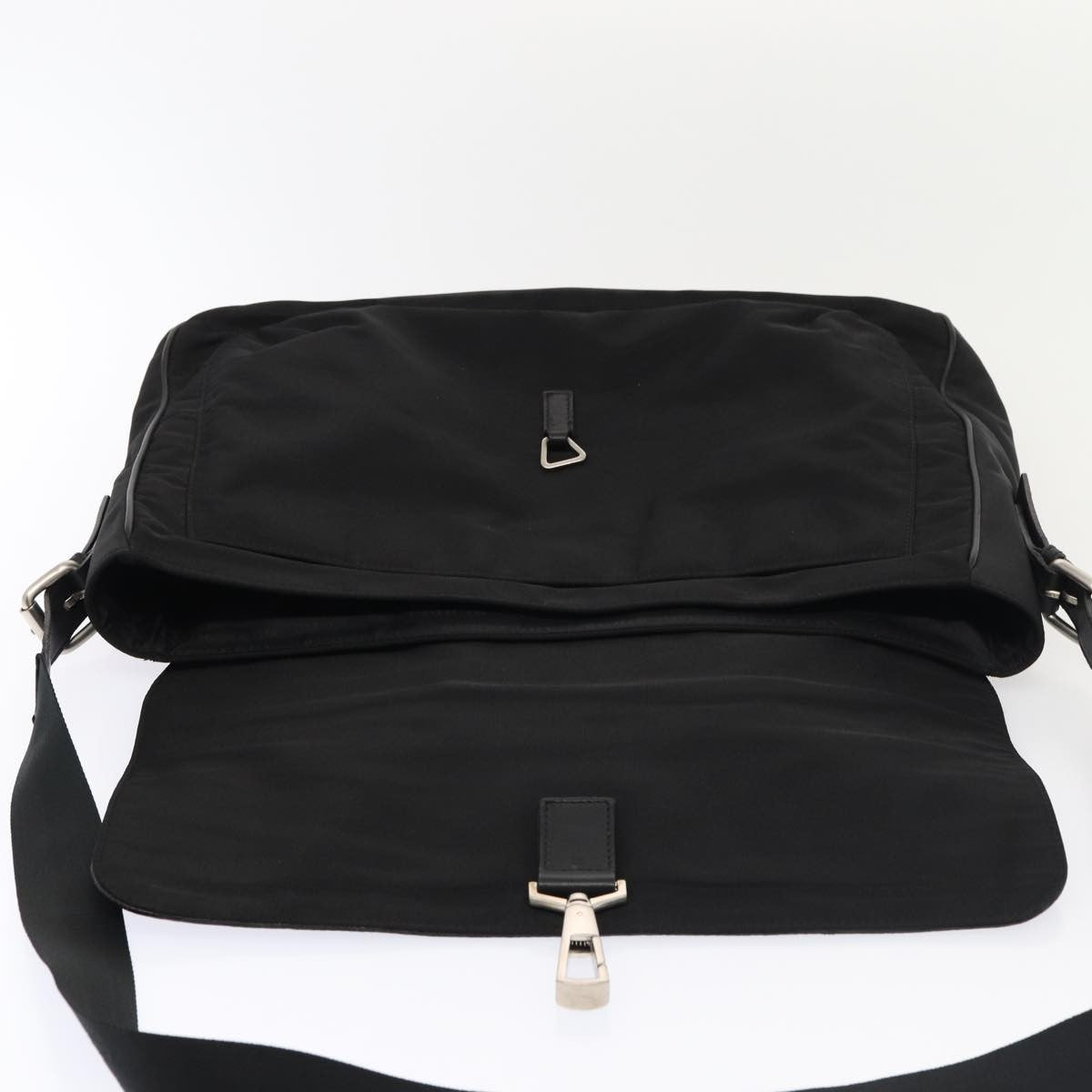 Burberry Vintage Shoulder Bag Nylon, BLACK, NYLON, Shoulder bag