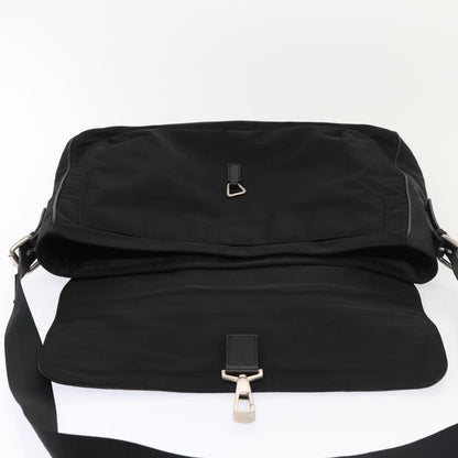Burberry Vintage Shoulder Bag Nylon, BLACK, NYLON, Shoulder bag