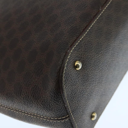 Celine Macadam Handbag Macadam with leather, BROWN, CANVAS, Handbag