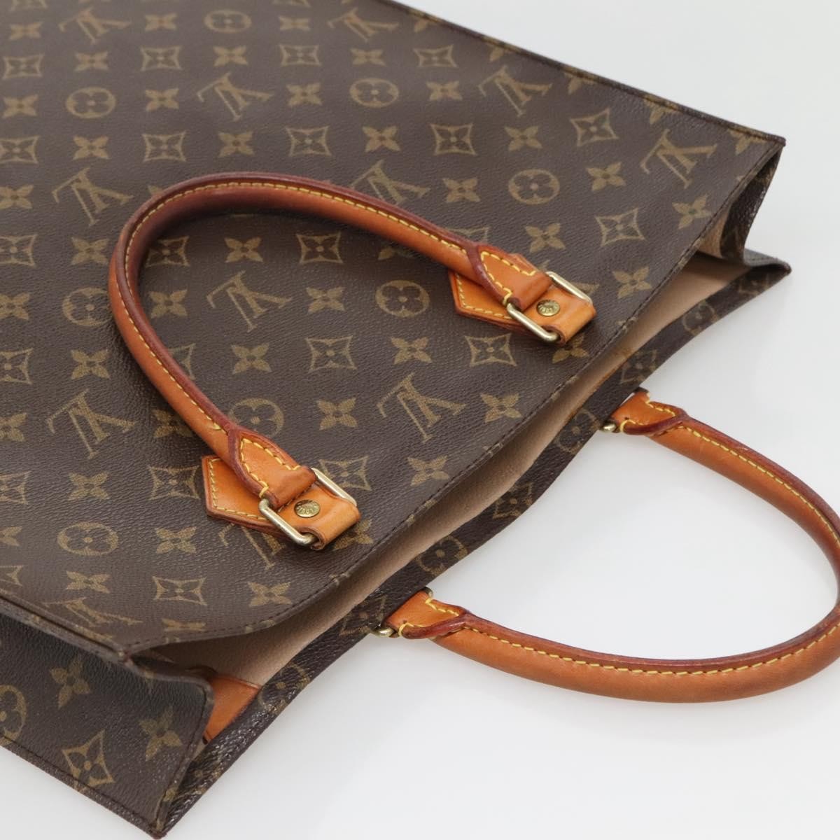 Louis Vuitton Sac Plat Bag Monogram Canvas, BROWN, CANVAS, Handbag
