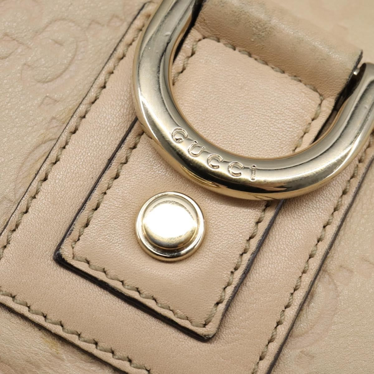 Gucci Abbey D-Ring Messenger Bag Guccissima leather, BEIGE, LEATHER, Shoulder bag