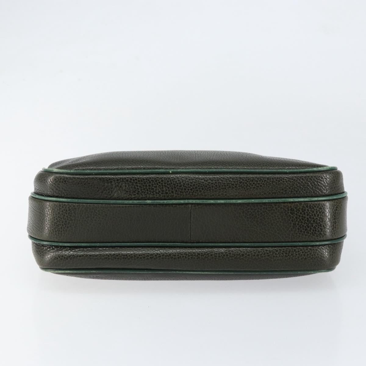 Bally Vintage Handbag Leather, KHAKI, LEATHER, Handbag