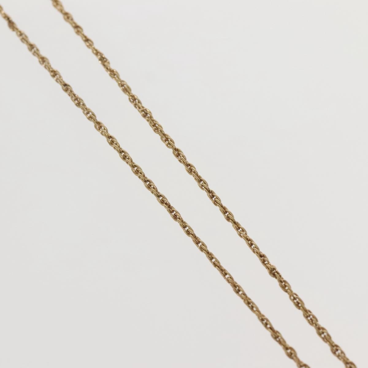 Christian Dior CD Round Pendant Necklace Metal, GOLD, METAL, Necklace