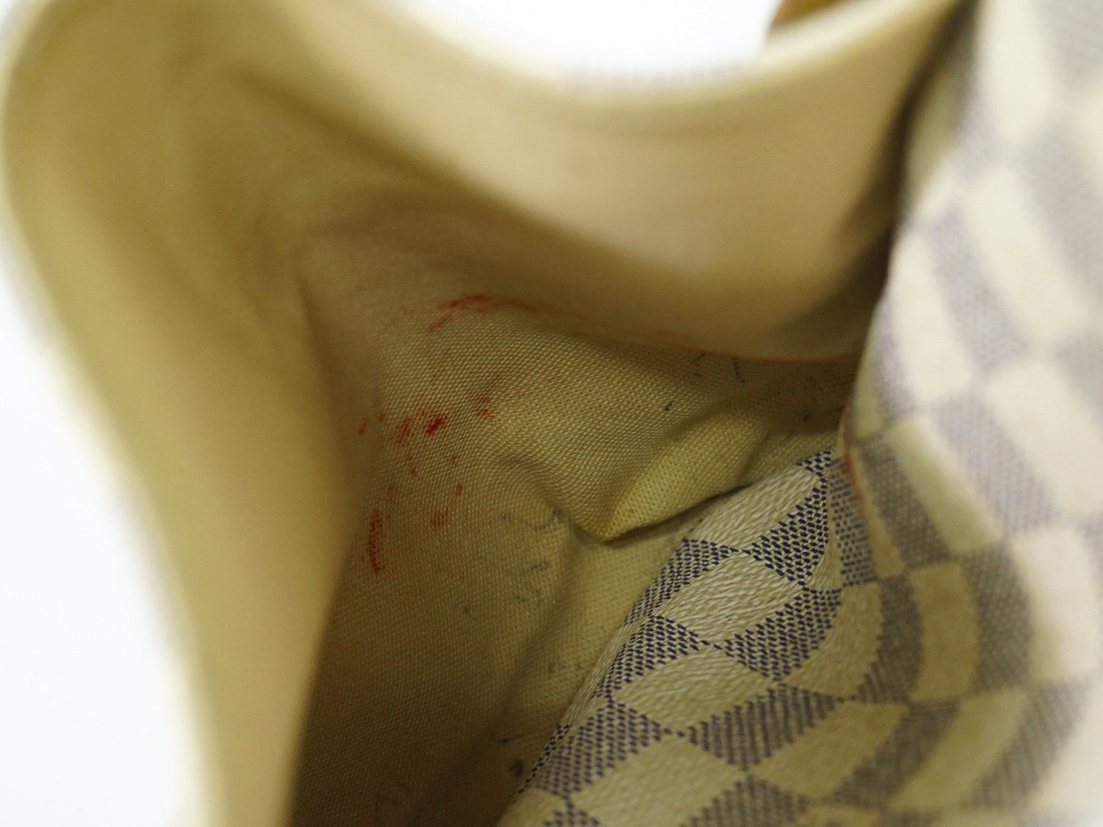 Louis Vuitton Totally Handbag Damier azur, WHITE, CANVAS, Tote bag