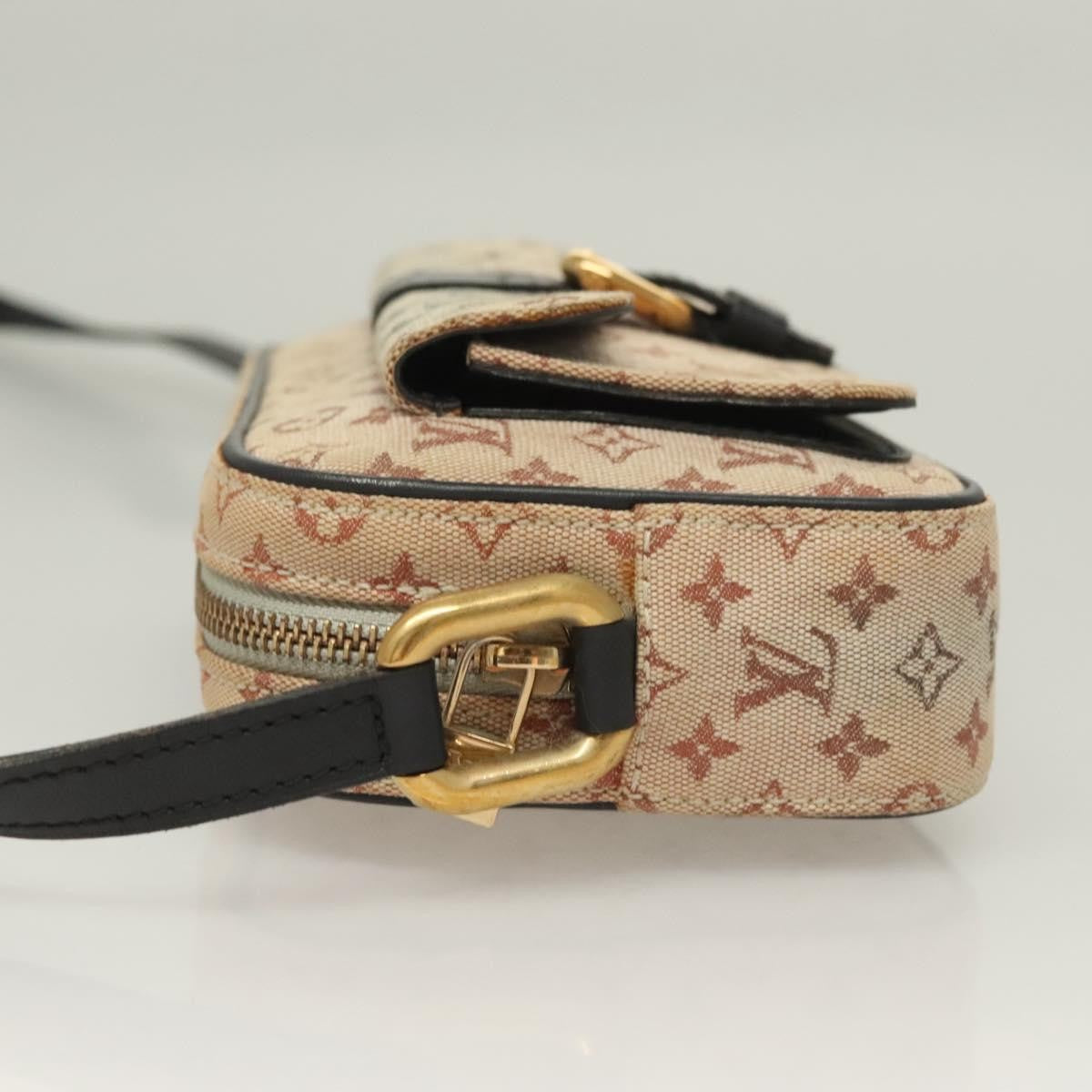 Louis Vuitton Juliette Crossbody Bag Mini Lin, BLUE, CANVAS, Shoulder bag