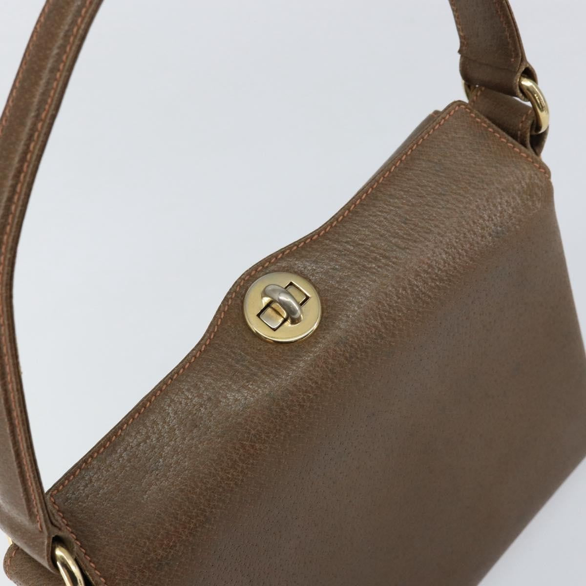 Gucci Vintage Shoulder Bag Leather, BROWN, LEATHER, Shoulder bag