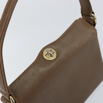 Gucci Vintage Shoulder Bag Leather, BROWN, LEATHER, Shoulder bag