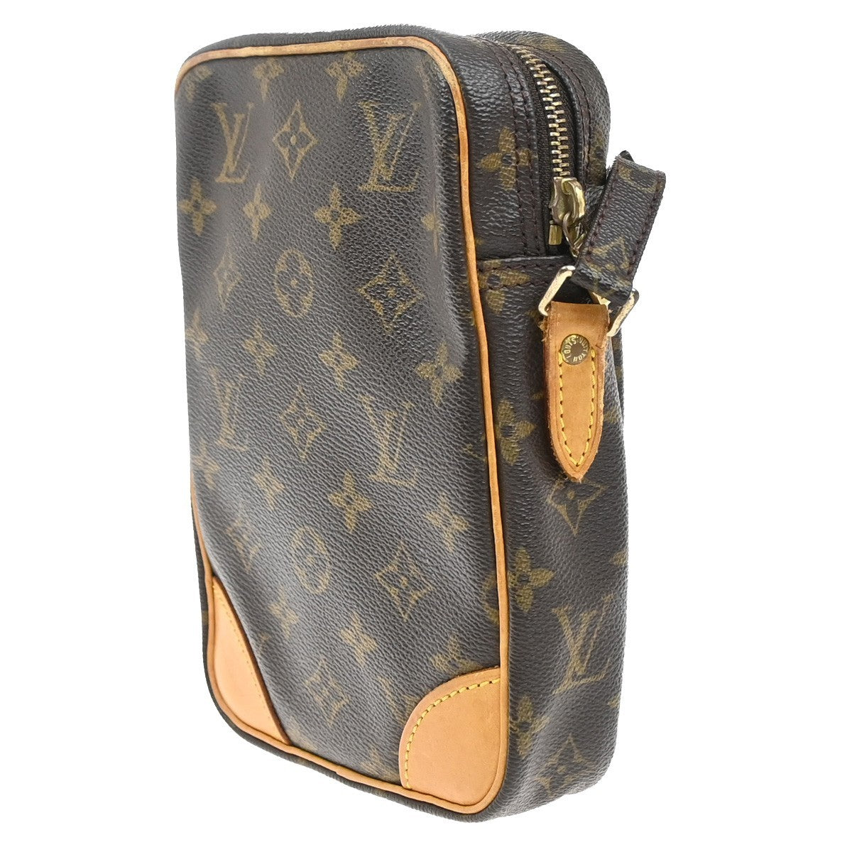 Louis Vuitton Danube Handbag Monogram Canvas, BROWN, CANVAS, Shoulder bag