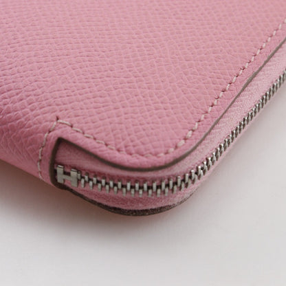 Hermes Azap Zip Around Wallet Epsom, PINK, LEATHER, Wallets