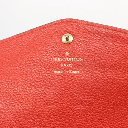 Louis Vuitton Sarah Wallet NM Monogram Empreinte Leather, ORANGE, LEATHER, Wallets