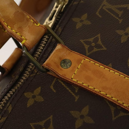 Louis Vuitton Keepall Bandouliere Bag Monogram Canvas, BROWN, CANVAS, Travel bag