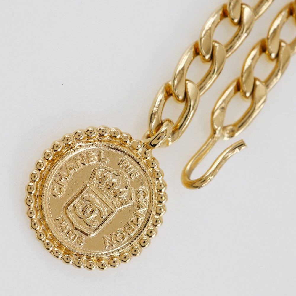 Chanel Vintage Medallion Chain Belt Metal, GOLD, GOLD_PLATED, Belts