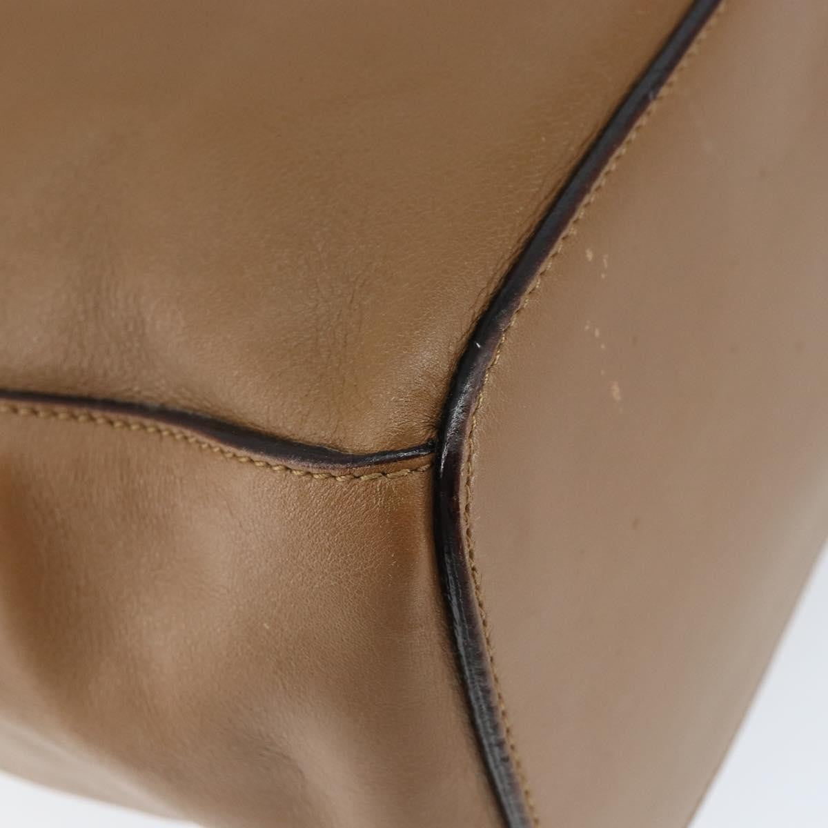 Prada Vintage Shoulder Bag Leather, BROWN, LEATHER, Shoulder bag