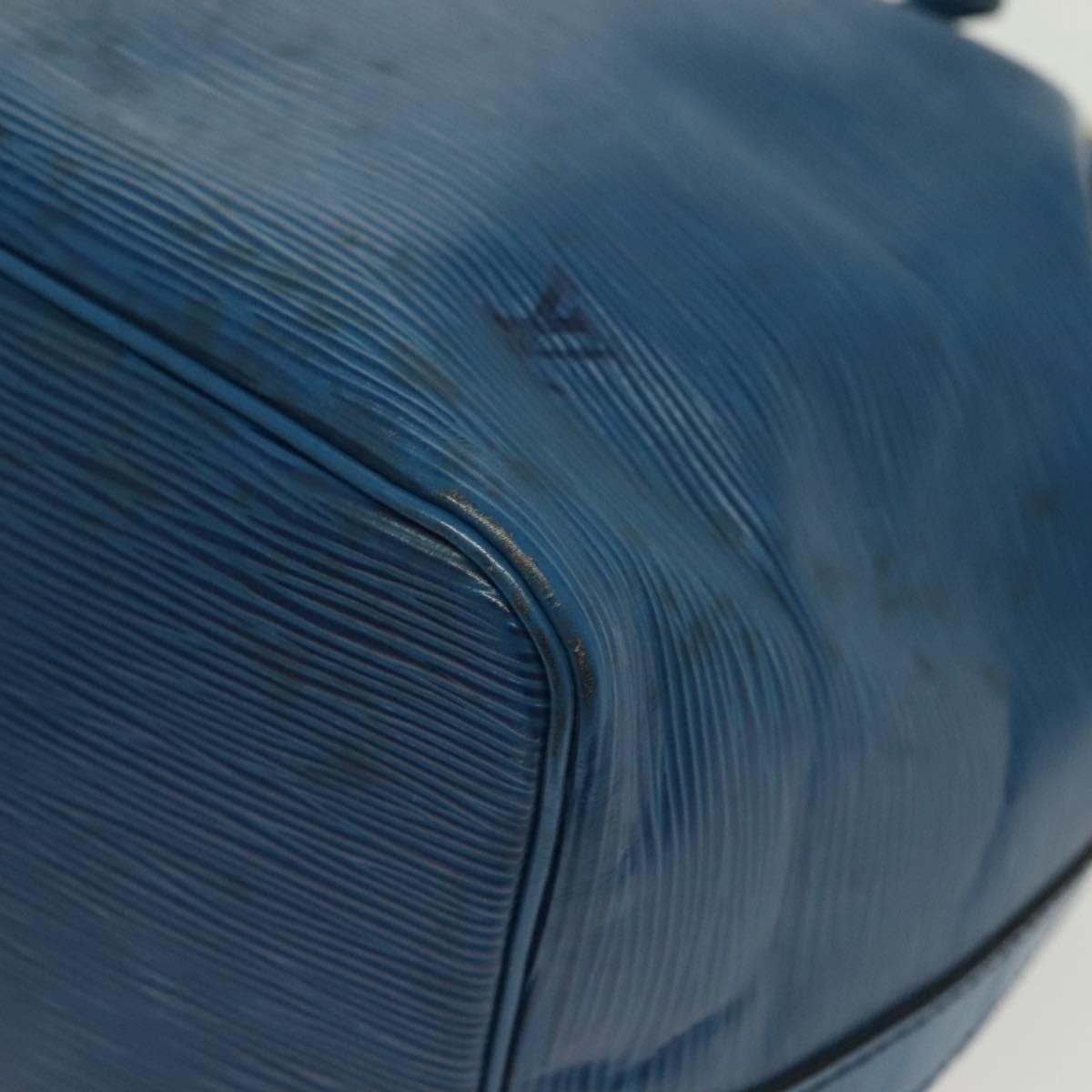 Louis Vuitton Petit Noe Handbag Epi Leather, BLUE, LEATHER, Handbag