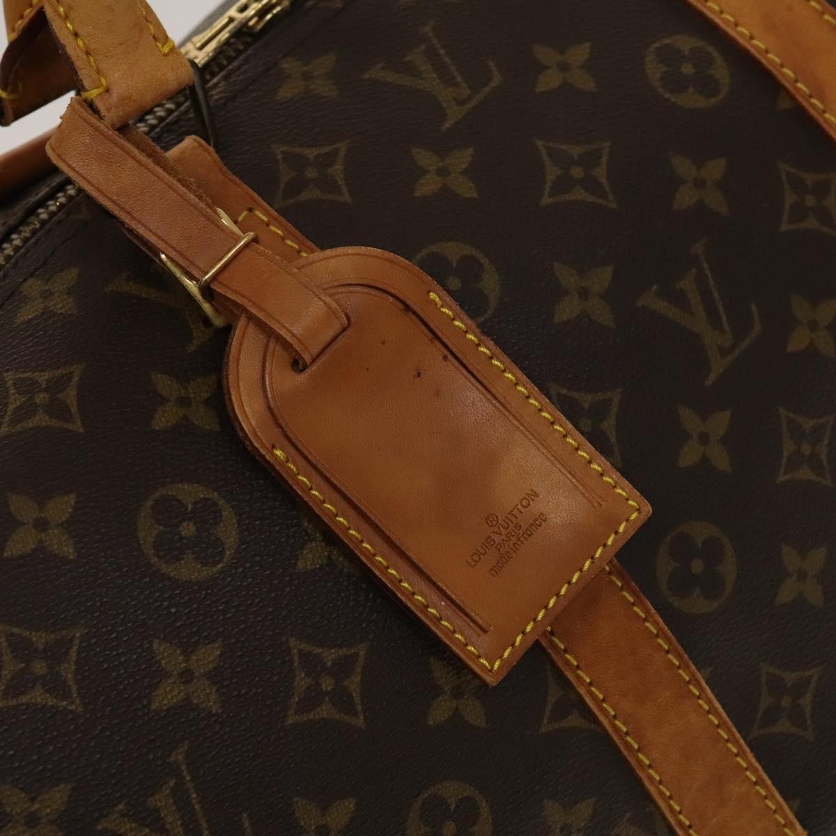 Louis Vuitton Keepall Bag Monogram Canvas, BROWN, CANVAS, Travel bag