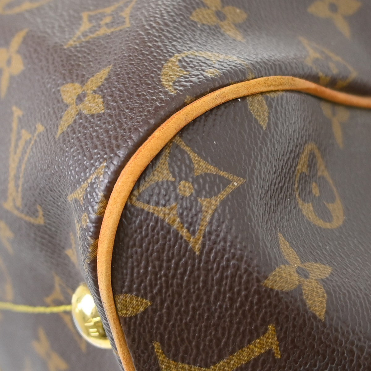 Louis Vuitton Tivoli Handbag Monogram Canvas, Brown, Canvas, Handbag