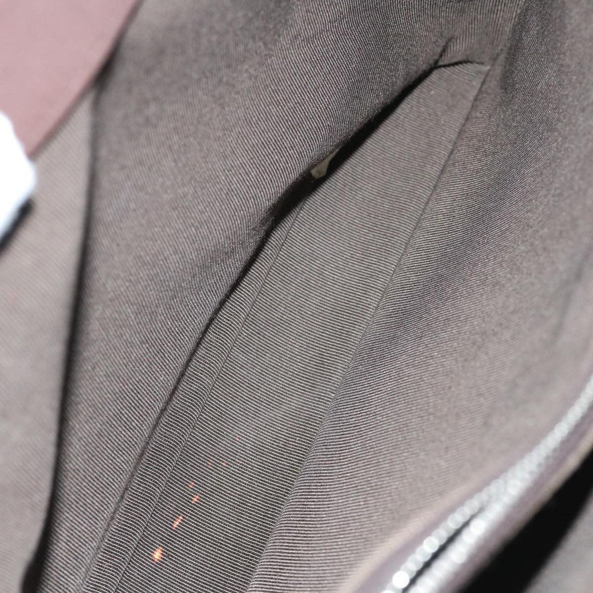 Chanel Vintage Metal Ring Tote Nylon, BROWN, NYLON, Tote bag