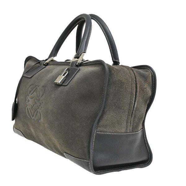 Loewe Amazona Bag Suede, GRAY, SUEDE, Handbag