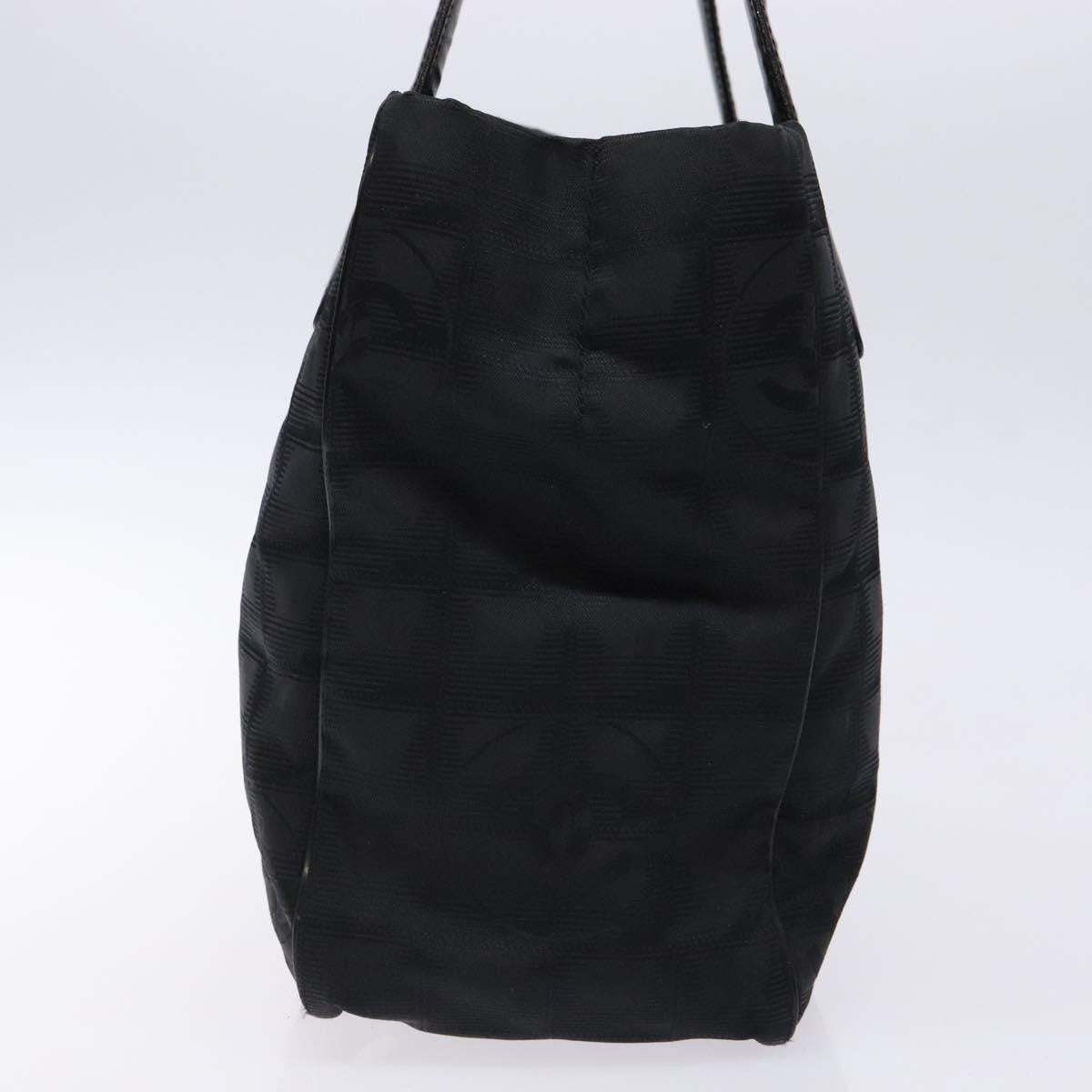 Chanel Travel Line Tote Nylon, BLACK, NYLON, Travel bag