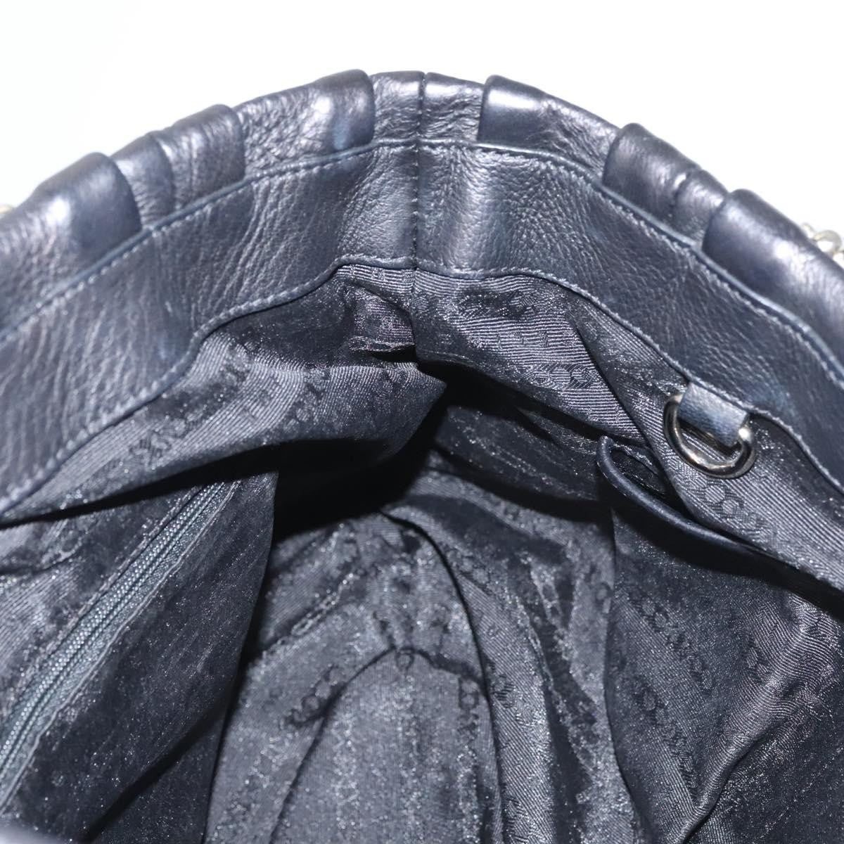 Celine Pillow Handbag Leather, BLACK, LEATHER, Handbag