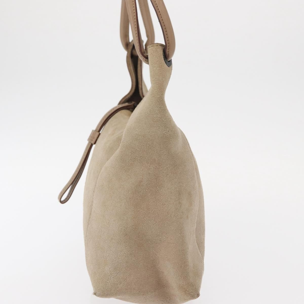 Gucci Vintage Handbag Suede, BEIGE, SUEDE, Handbag