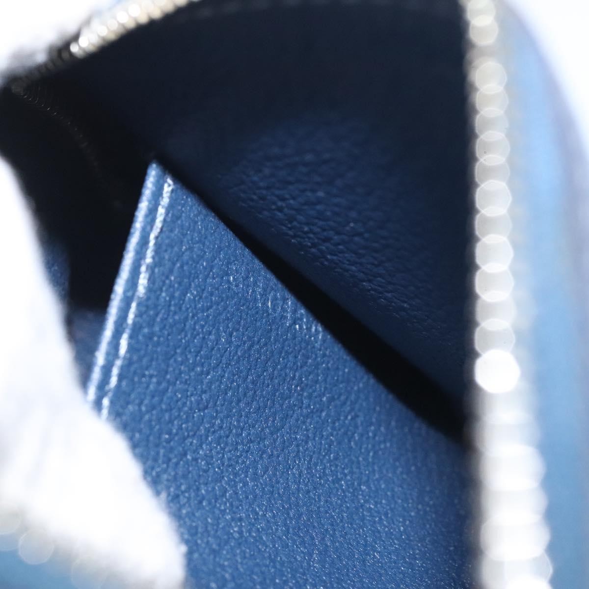 Louis Vuitton Cosmetic Pouch Epi Leather, BLUE, LEATHER, Toiletry Case