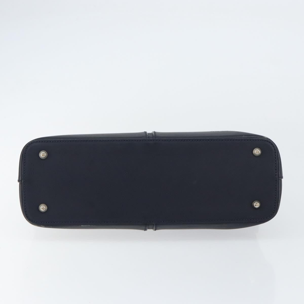 Burberry Vintage Shoulder Bag Leather, NAVY, LEATHER, Shoulder bag