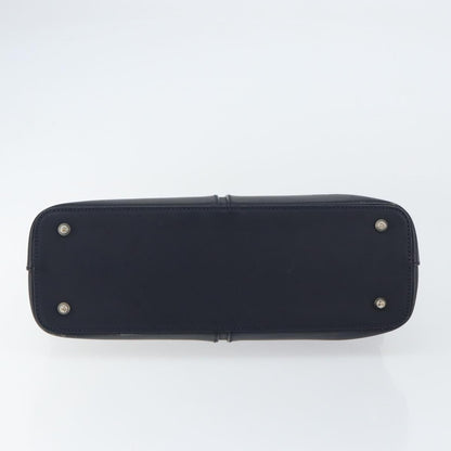 Burberry Vintage Shoulder Bag Leather, NAVY, LEATHER, Shoulder bag