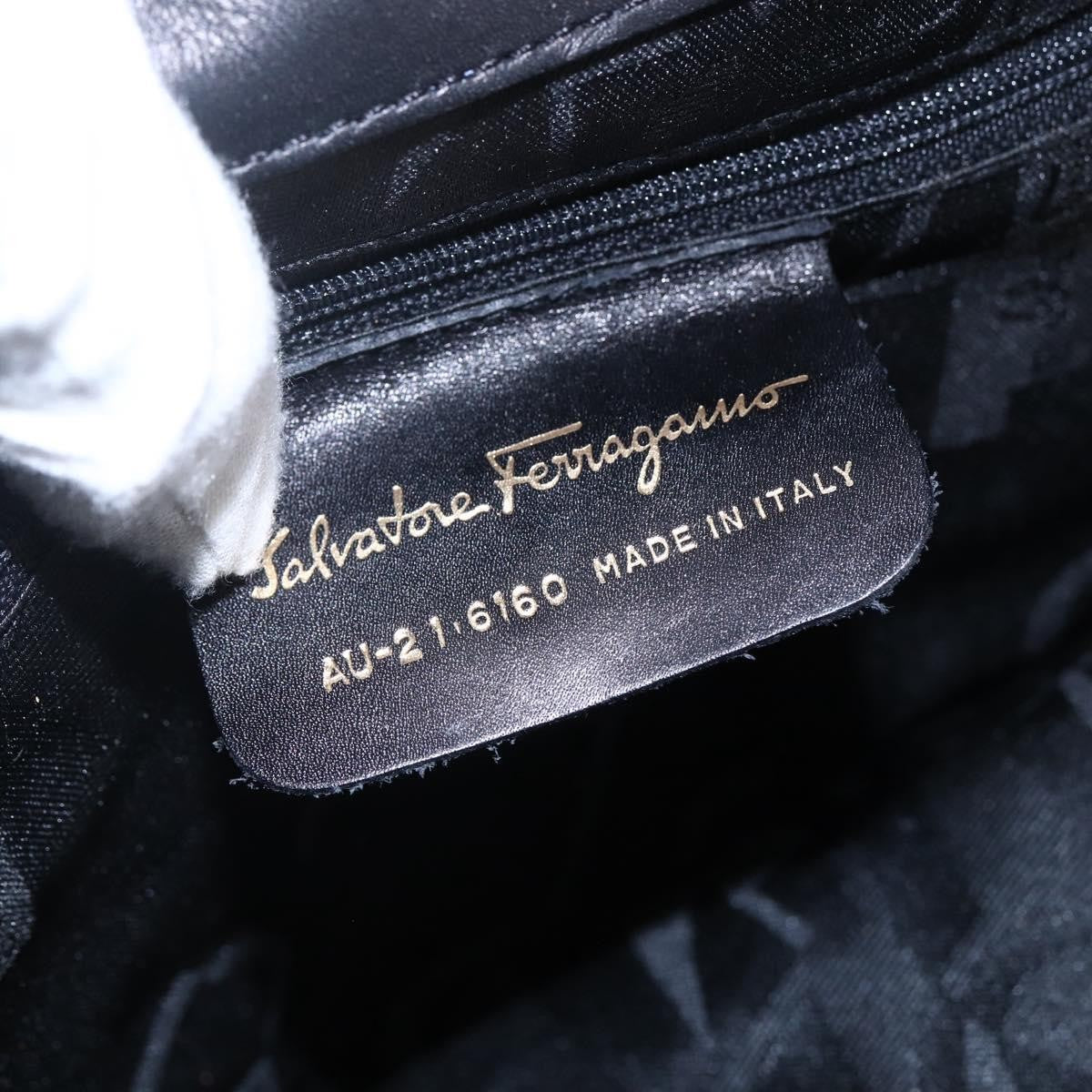 Salvatore Ferragamo Vala tote Canvas, BLACK, CANVAS, Tote bag