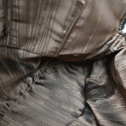 Salvatore Ferragamo Gancini handbag Leather, GRAY, LEATHER, Handbag