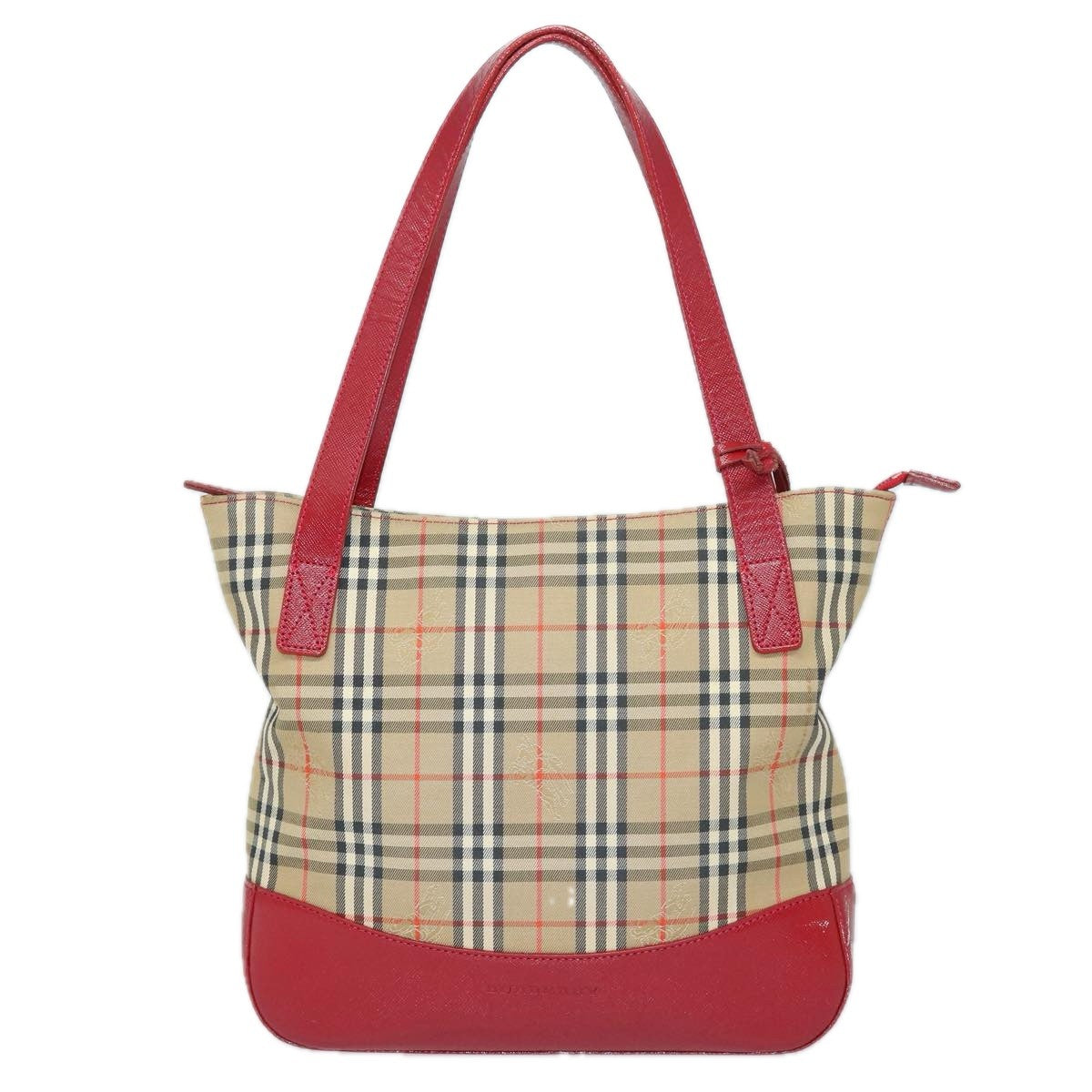 Burberry Nova Check Tote Canvas and Leather, BEIGE, CANVAS, Tote bag